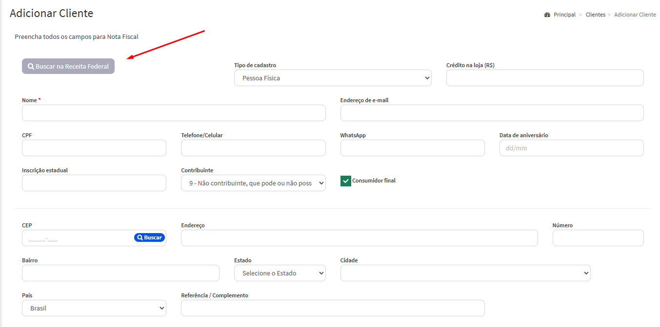 Exemplo de Configuração