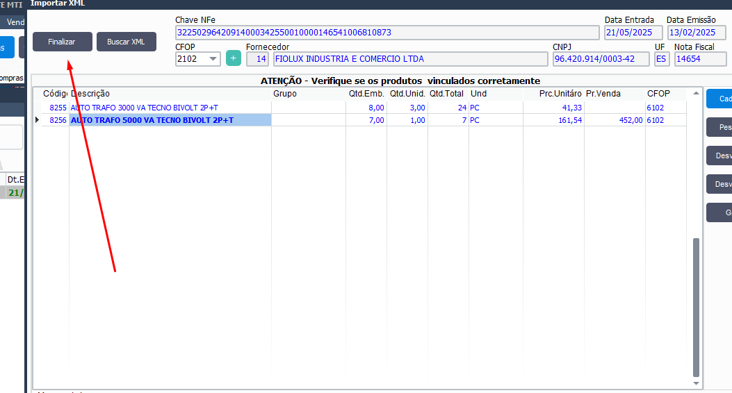 Exemplo de Configuração