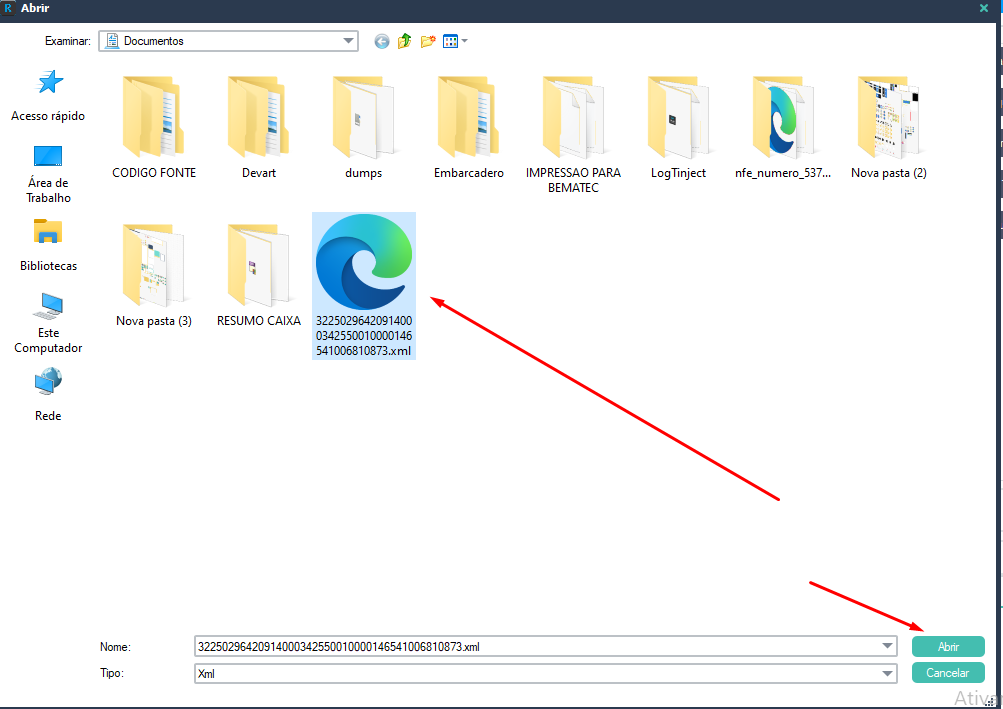 Exemplo de Configuração