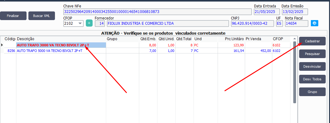 Exemplo de Configuração